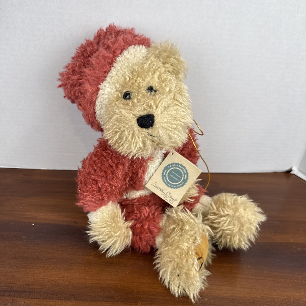 VTG 18" J.B. Bean Boyds Bears "Sandy‎ Claus" Christmas Santa Plush Teddy W Tags